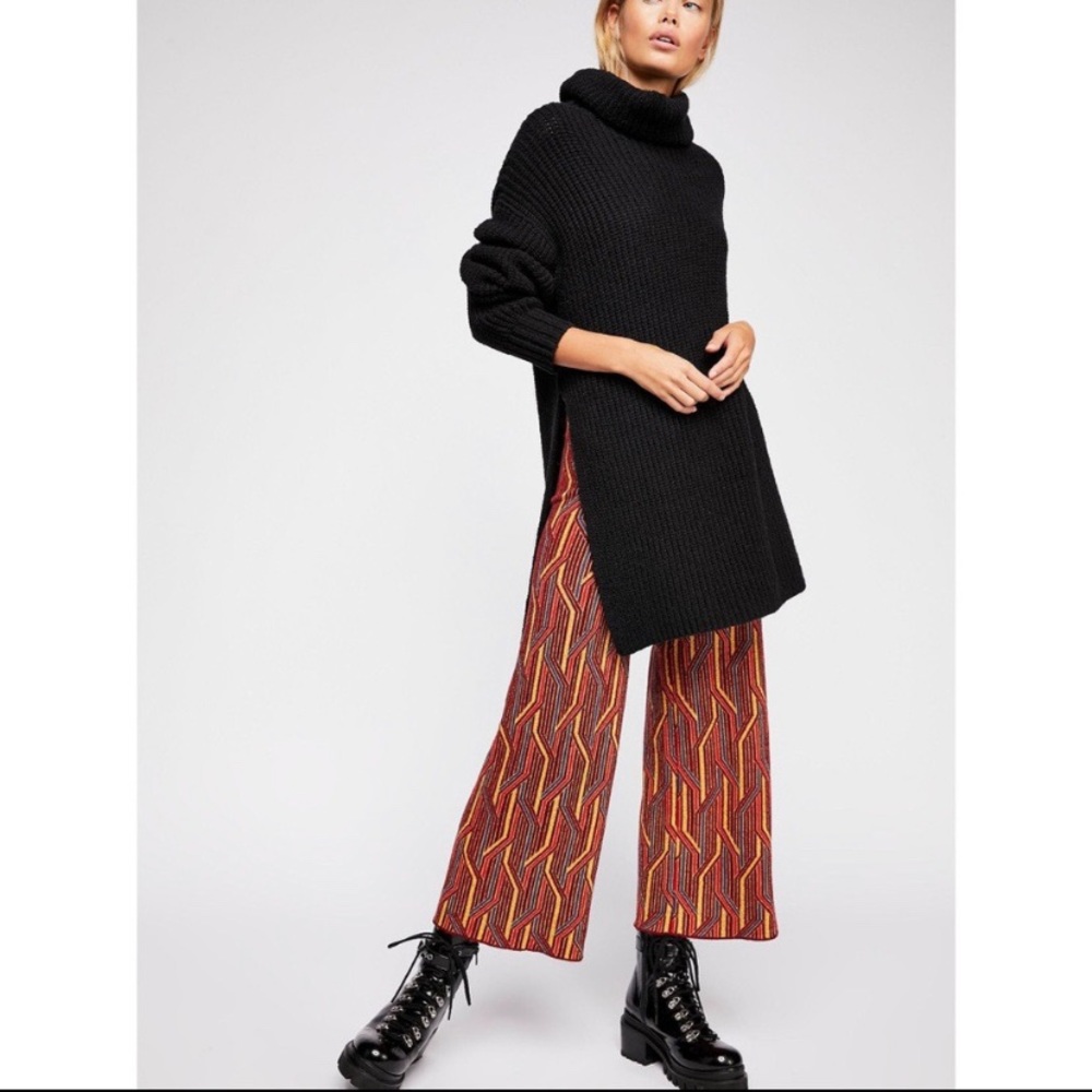 Free People Alina A-Line Pull-On Wide-Leg Pants
